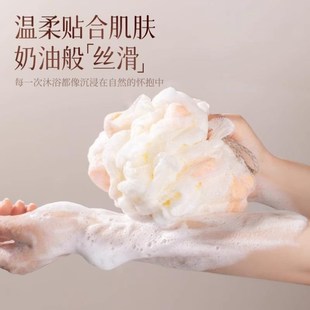 沐浴球高档e不散超柔软女生大号浴花洗澡球可爱起泡网浴花球