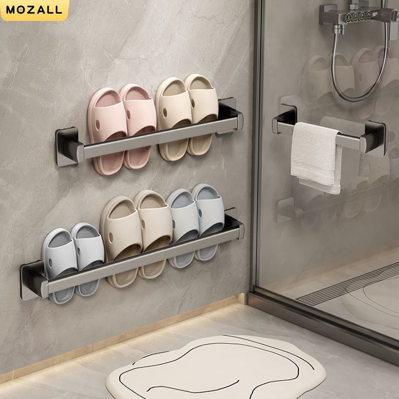 浴室拖鞋架壁挂式室内家用毛巾鞋子收I纳神器墙壁门后挂架置物架,收纳整理,鞋子收纳架,淘宝优惠券,粉丝福利购,淘宝优惠卷