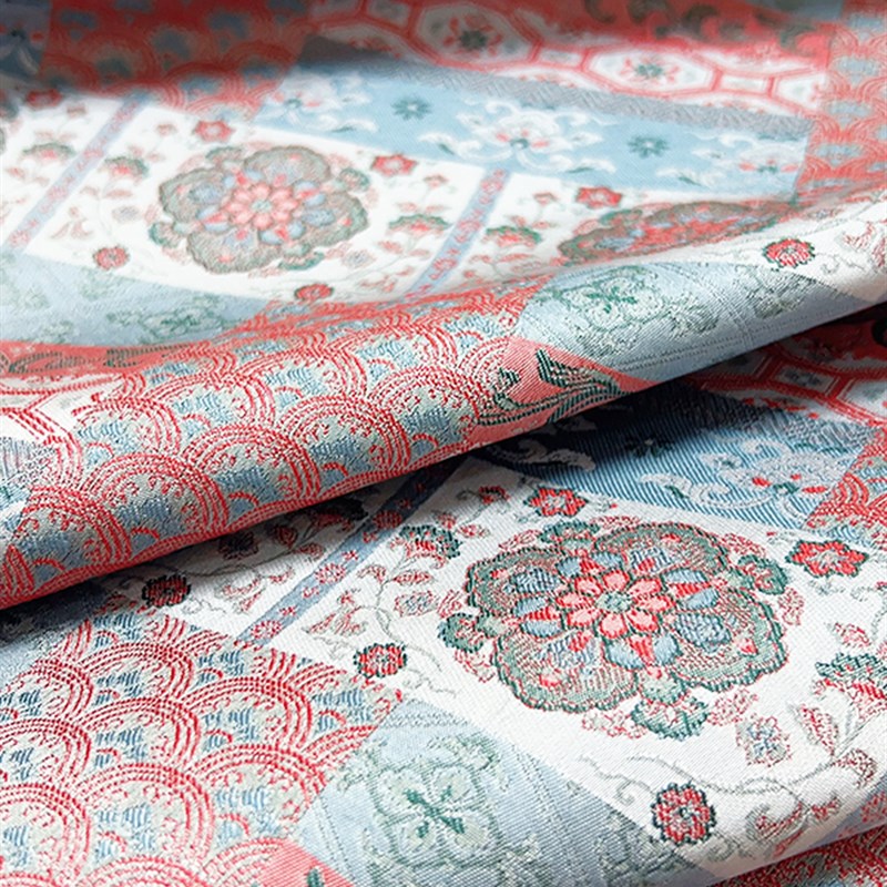 旗袍面料中国风唐装汉代包装服装面料织锦提花宋锦蜀锦