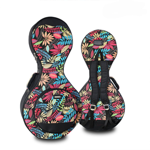 加厚中阮琴包小阮包防水便携双肩背手提印花民乐包乐器琴套包袋