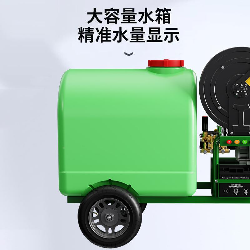 路汽柴油超高压款清洗机卷管器大流量水箱物业政带带GFQ洗地扒
