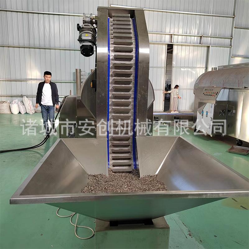 大型磁电炒机流水线决明子炒锅豆粕子炒货机连续式电磁麸货炒YCF