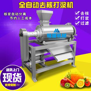 家供应林厂奇苹果汁机BKZ 上戈苹果机打浆 榨不锈钢自动去核打浆