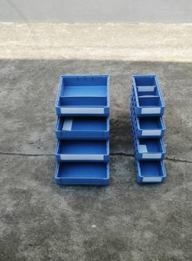 塑料零件盒分隔厂式功多能周转箱蓝灰色加厚耐老化塑YED色料筐家