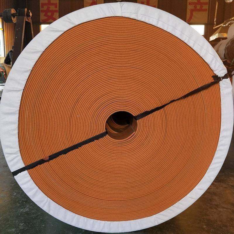 工行业转带动橡胶帆平皮带环爬100*4坡传动带布强力丝尼龙耐磨提