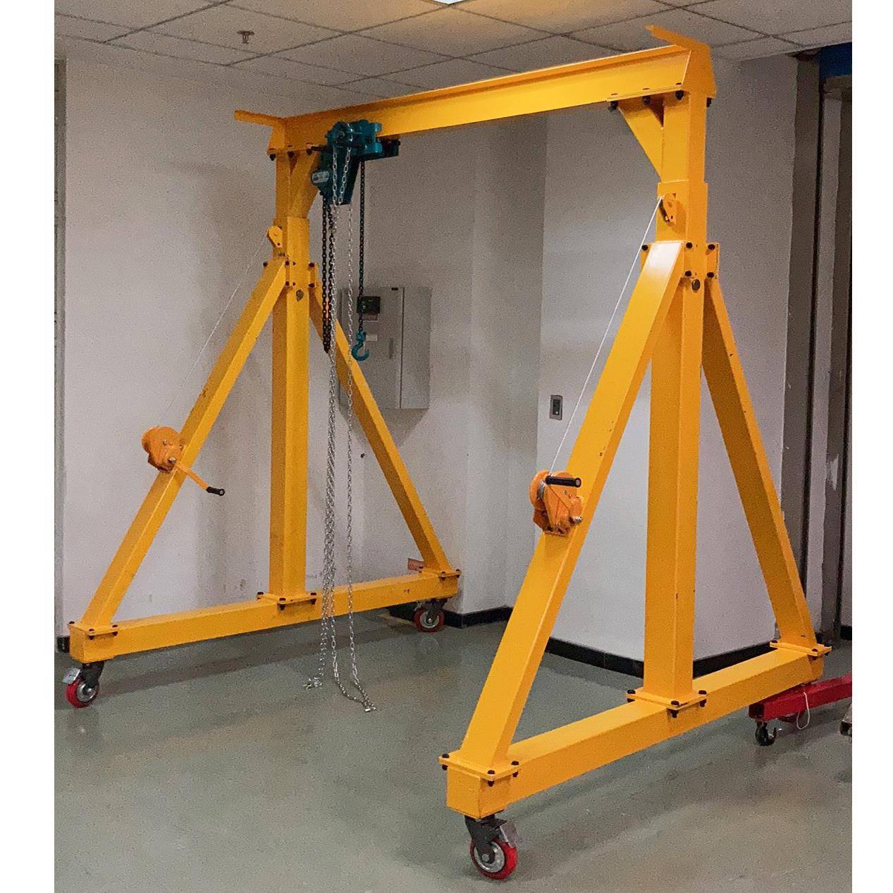 可移动无轨吨门吊起重机吨5吨PT110手推电动行走门龙式小型吊机