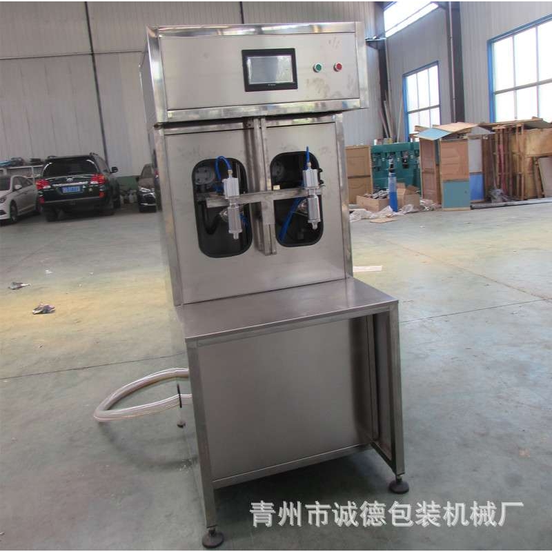 半自动油类灌装机 2头花生油豆油灌装机  半自动两头流量计灌装机