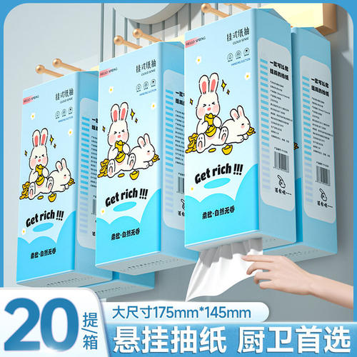 【6000张整箱】20大提悬挂式抽纸