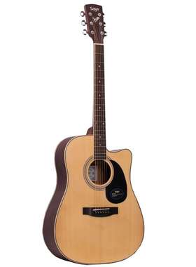 SAGA/萨伽SF700C SA800民谣吉他单板电箱 36寸40寸41寸初学入门级