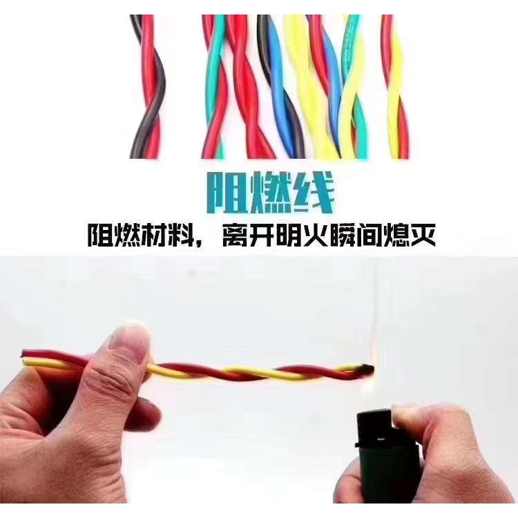 WDZN-RYJS 2*4 隧道、车站、高层建筑防火用红蓝花线 电源线 国标