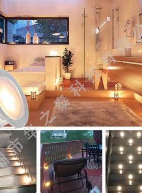 亚马逊跨境产品led甲板灯IP67楼道灯庭院防水嵌入式地埋灯室外