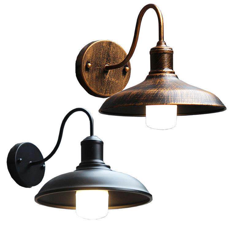 美式复古工业风壁灯酒店餐厅服装店走廊过道阳台户外防水铁艺壁灯