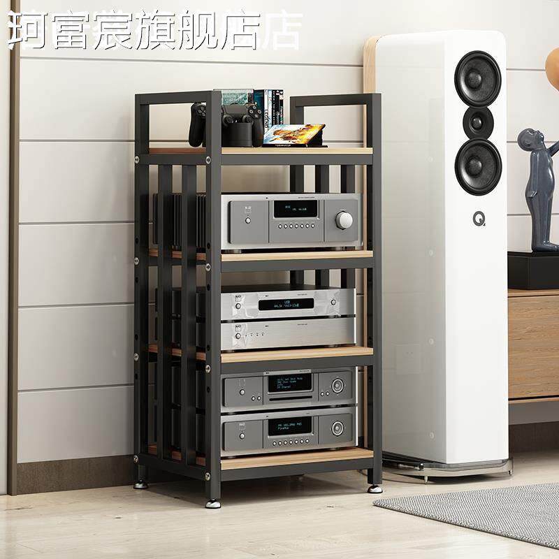 珂富宸cd功放 柜 功放机多层可调音箱放置 架 设备支 架 电视落地式功放机 柜摆件饰品床笠拉车
