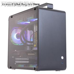 珂富宸猫AM1 桌 面游戏铝电竞手提钢化玻璃制-A御TX水冷台式机电脑主机箱摆件饰品床笠拉车盖布