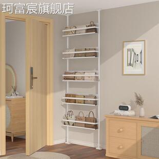 珂富宸包包收纳神器门后多层入户书包存放顶天立地家用挂放包包的置物架摆件饰品床笠拉车