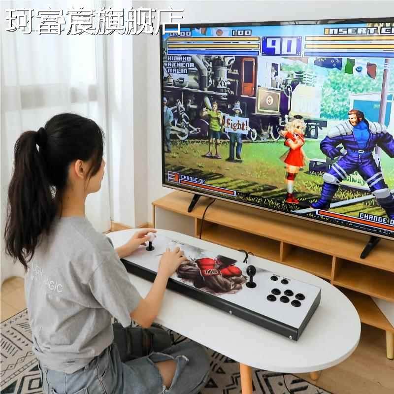 珂富宸潘多拉双人摇杆2024新款游戏机连电视家用一体式拳皇月光宝盒街机摆件饰品床笠拉车