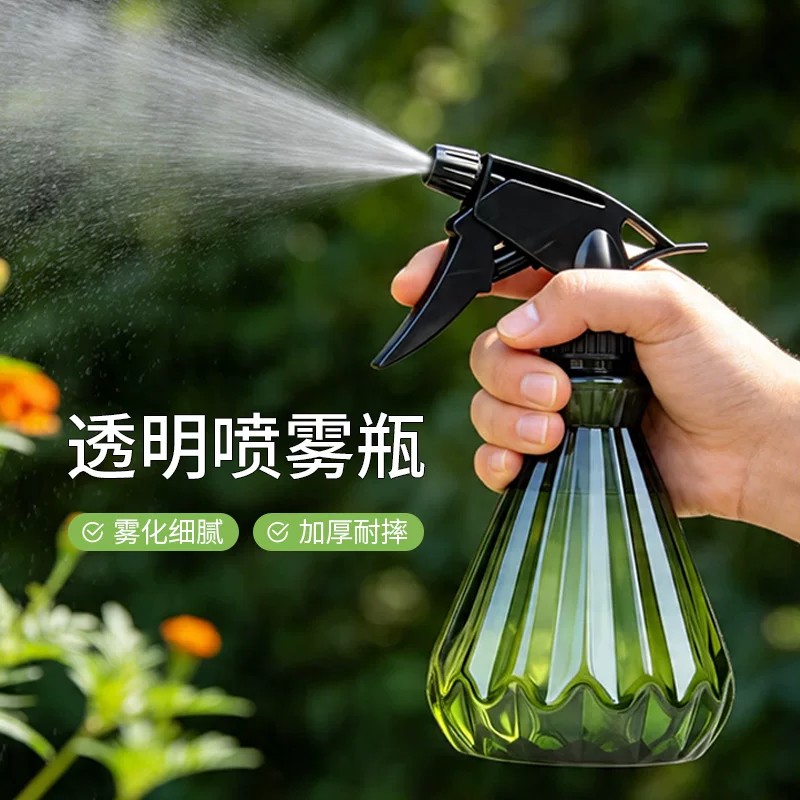 新款加厚浇花喷壶手压式小型超细雾喷雾瓶家用清洁消毒美发喷水壶图片