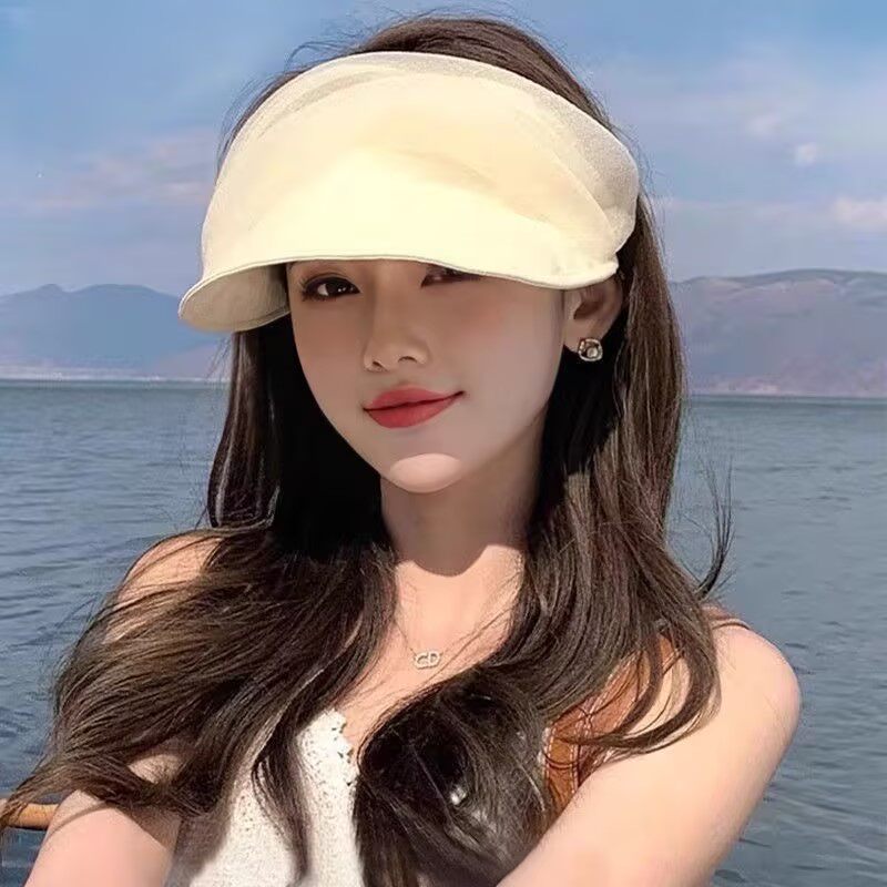 夏季网纱空顶UPF50+防晒遮阳帽