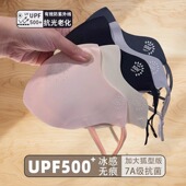 立体护眼角 透气2025新款 冰丝防晒口罩防紫外线女高颜值夏季 轻薄款