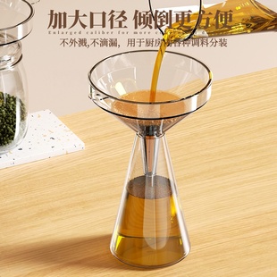 漏斗器家用厨房长颈塑料大小口径奶粉倒油漏斗食品级酒吊子打酒器