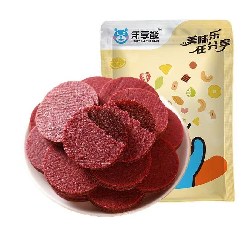 桑葚山楂片乐享熊蓝莓桑葚夹心山楂片干山楂条零食鲜果酸甜健康新