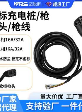 厂家直销欧type2标充电枪头新能源汽车充电桩充电枪16A32A线缆