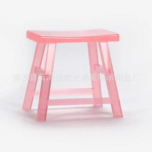 客厅粉色凳子现代简约多巴胺矮凳入户个性换鞋凳卧室粉色化装凳