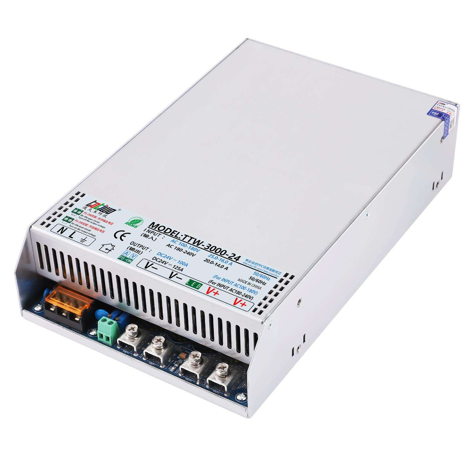 交流85~264V转DC30V/31V/32V2500W3000W主动式PFC直流开关电源