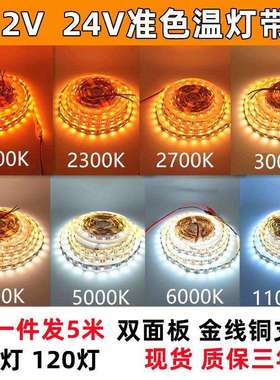 高亮准色温12V24V2000K2300K2700K3000K4000K5000K6000K 灯条灯带