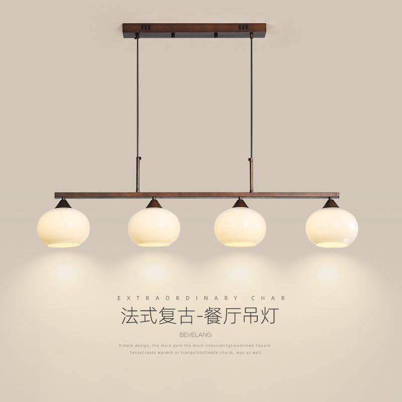 法式中古风餐厅吊灯美式复古吧台灯高级感一字奶油长条饭桌餐厅灯,电子元器件市场,集成电路（IC）,淘宝优惠券,粉丝福利购,淘宝优惠卷