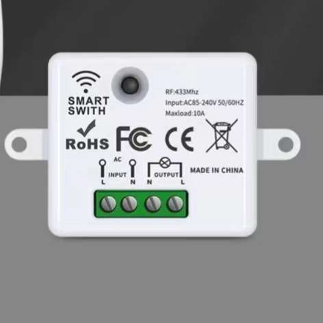 RF433通断器迷你零火线家用免布线面板灯具智能控制无线遥控开关