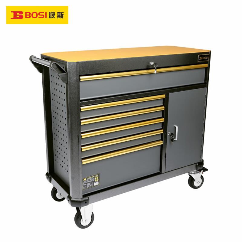 波斯（BOSI）八抽屉柜形工具车汽修移动小推车多功能抽屉式重型工