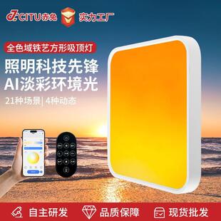 天空之境客厅吸顶灯多彩色氛围感晴空灯温馨高级感卧室护眼天际灯