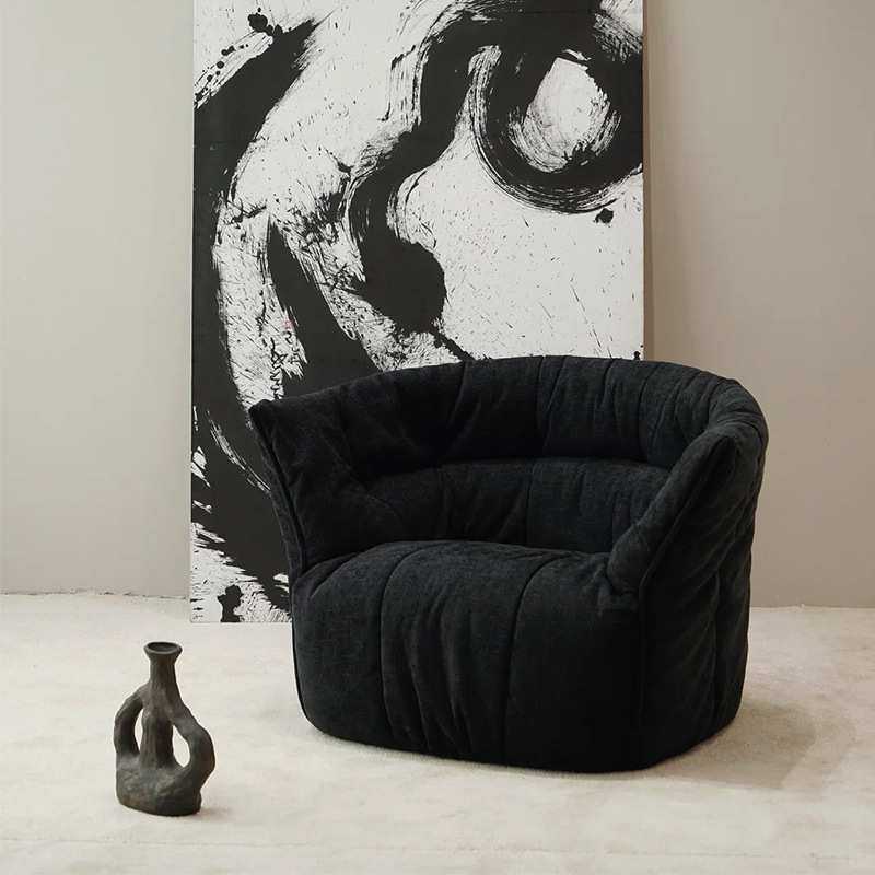 客厅家居轻奢网红  极简侘寂风中古懒人沙发休闲椅狗窝单人沙发椅,模玩/动漫/周边/娃圈三坑/桌游,模型制作工具/辅料耗材,淘宝优惠券,粉丝福利购,淘宝优惠卷