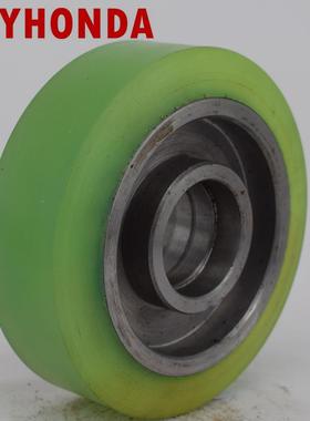 电动叉车辅助轮150X50-47绿色轮子搬易通米玛台励福堆高搬运车