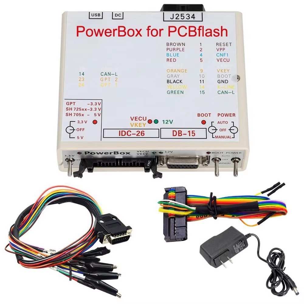 PowerBox PCMFlash KTM FLASH JTAG J2534 大白盒电源盒套装