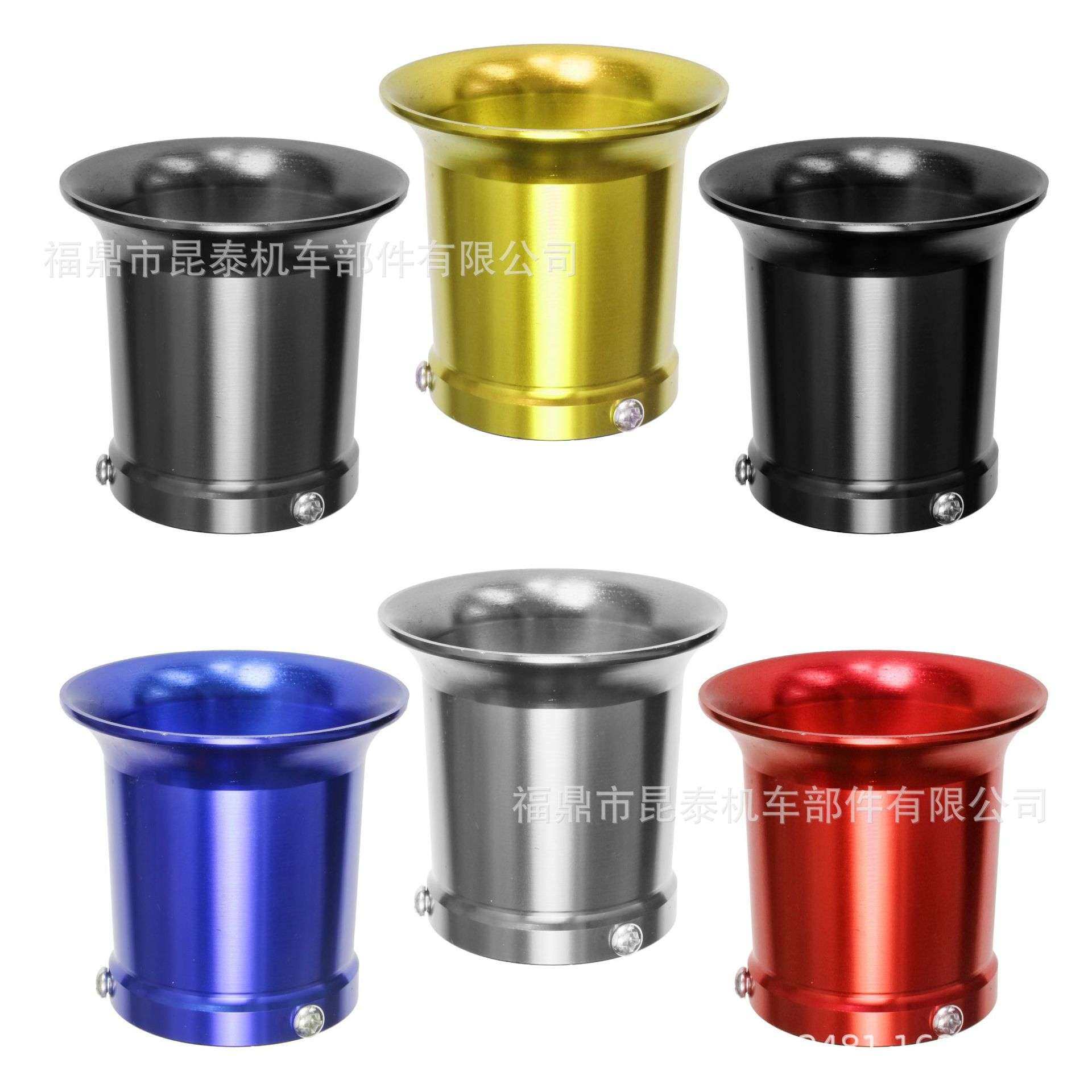55mm摩托车CNC集风杯BIG喇叭口空气滤芯器For PWK32mm 34mm化油器
