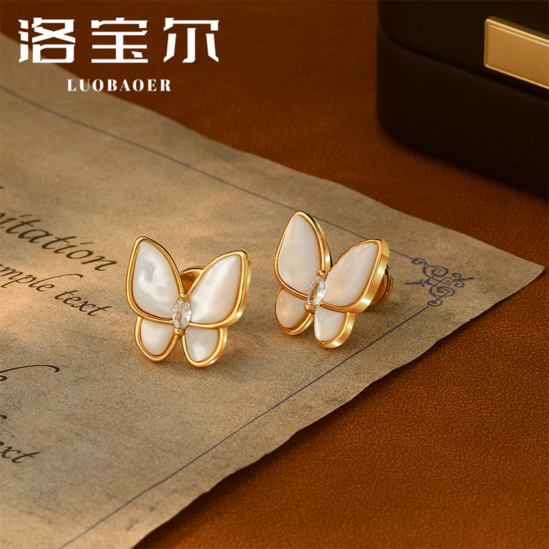 洛宝尔铜合金欧美风女耳钉