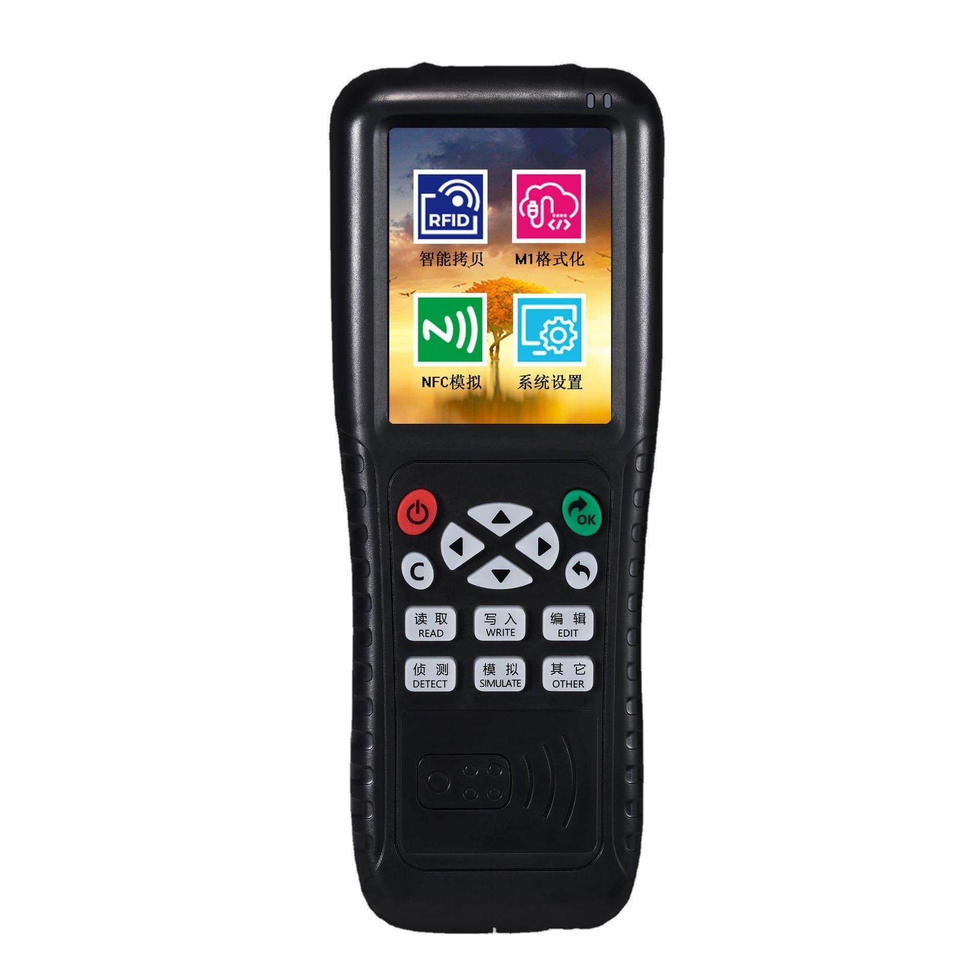 X100门禁电梯卡复制机考勤ID读写器解码IC卡智能配匙机