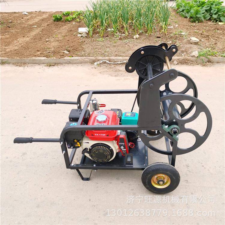 汽油卷管排管打药机电机带动卷管打药机遥控收管高压喷雾器