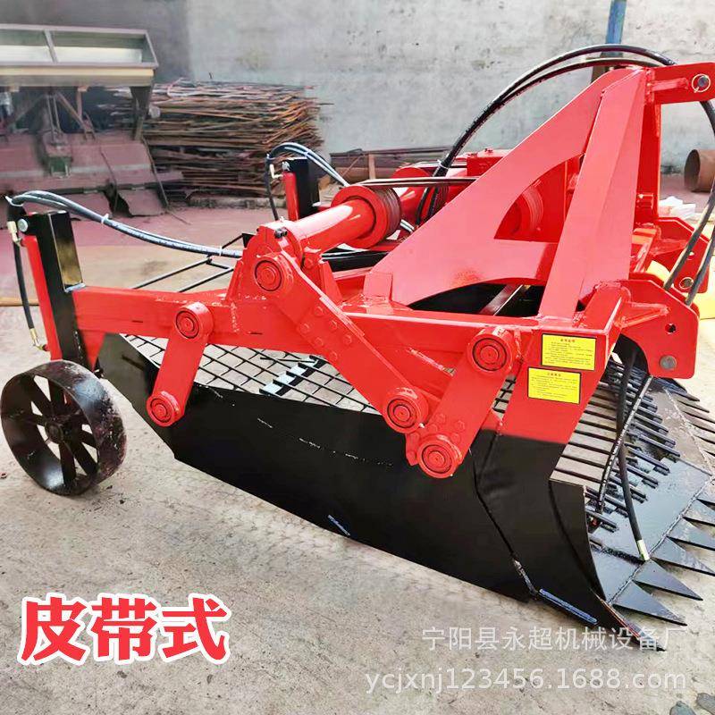 济宁振动式芦根挖掘机板蓝根辣根白芷出土机后牵引药材收获机