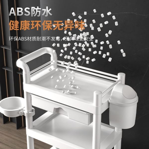 小推车车手推置物架美容院专用美容推车仪器家用工具移动