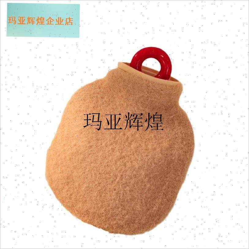 圣诞简约覆古注水式热r水袋热敷肚子暖水袋便携式灌水袋暖手宝毛,