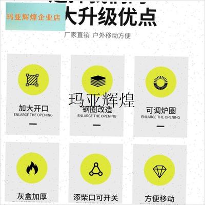 柴火炉灶新款g加厚柴火灶特厚户外两用汽车轮毂钢圈大车家庭土锅,