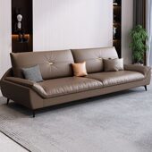 小户型沙发极简直排式 布艺客厅意网红款 现代简约轻奢科技三人位式