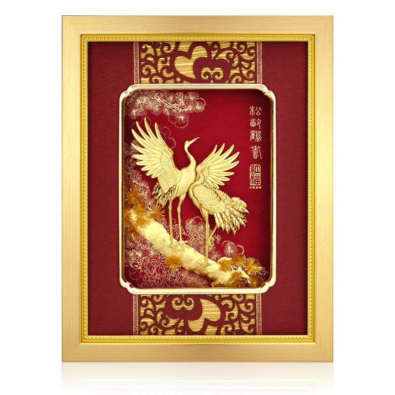 松龄鹤寿送父母老人长辈生日贺寿礼物创意祝寿纪念品过寿礼品摆件