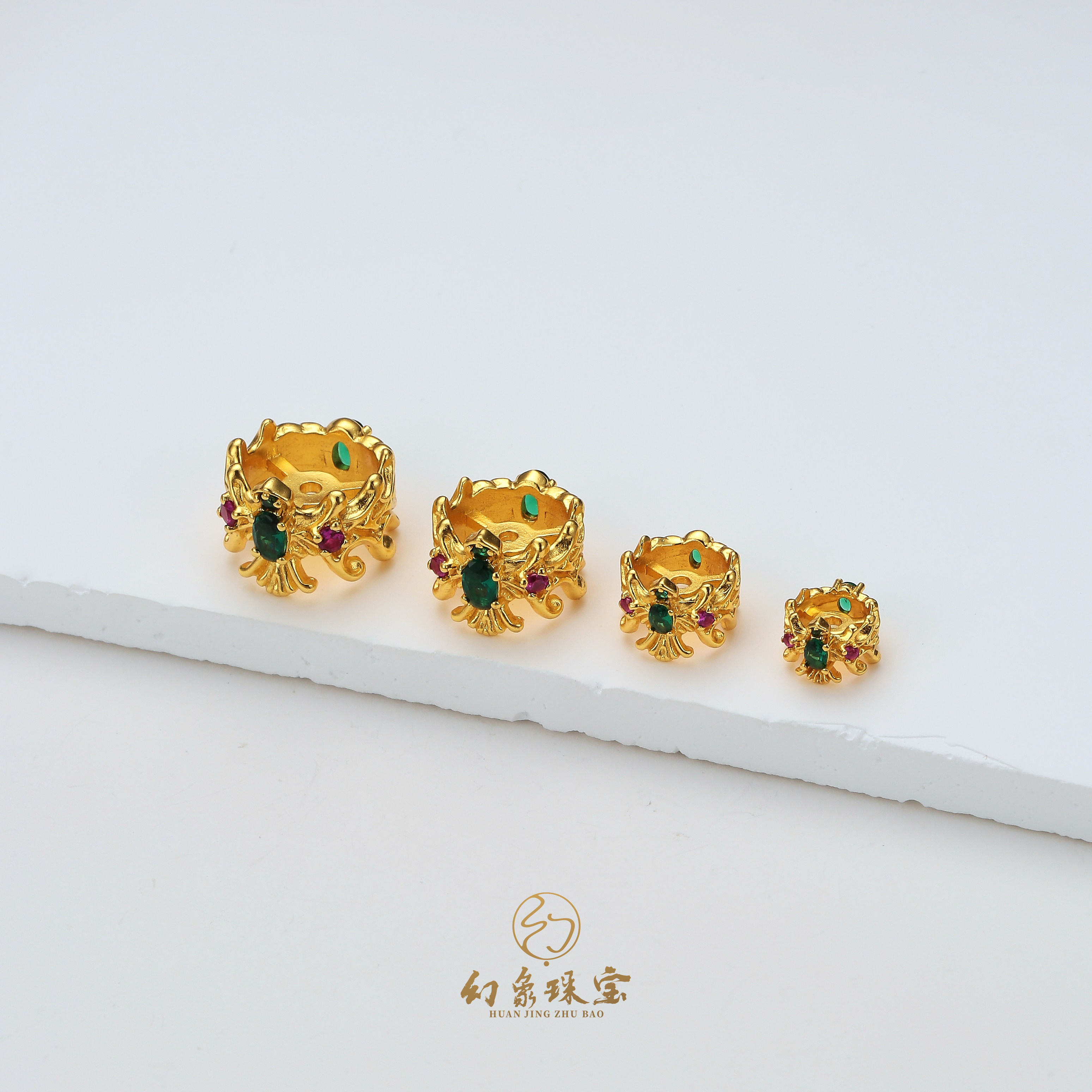 金包银文玩配饰皇冠卡环文玩手串