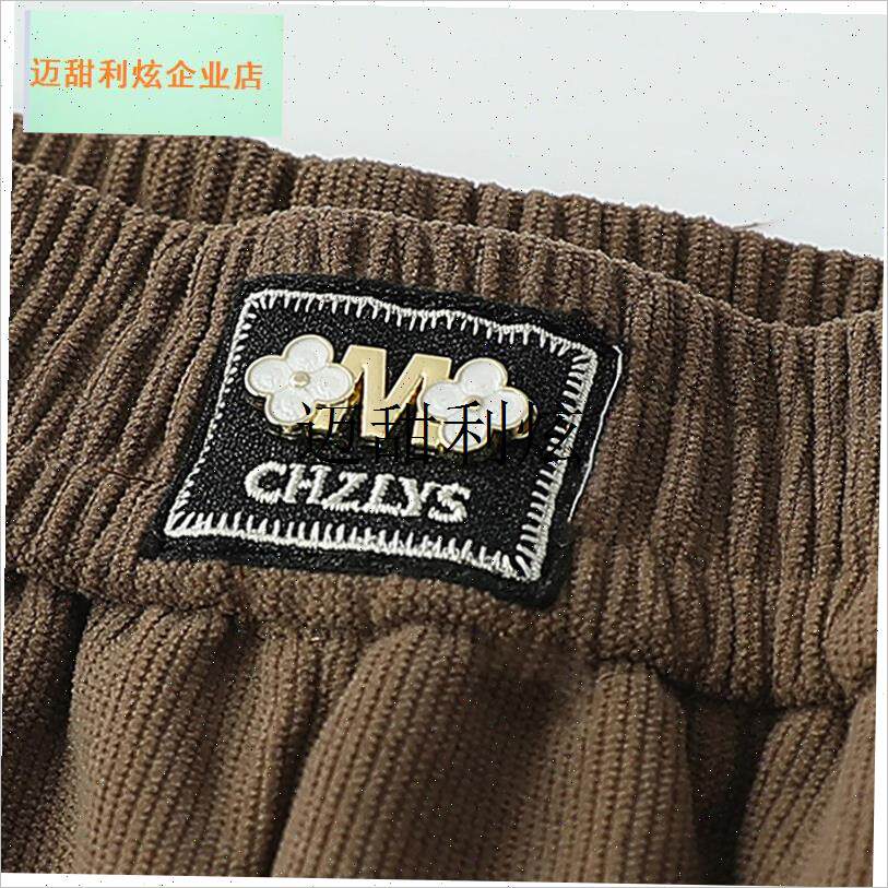 妈妈灯芯绒裤子秋款奶奶棉裤秋冬加F绒加厚中老年条绒女裤宽松外,