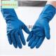 屠宰场专用加长特厚1q2寸蓝色丁腈手套食品级杀鱼杀鸡防刺防水防
