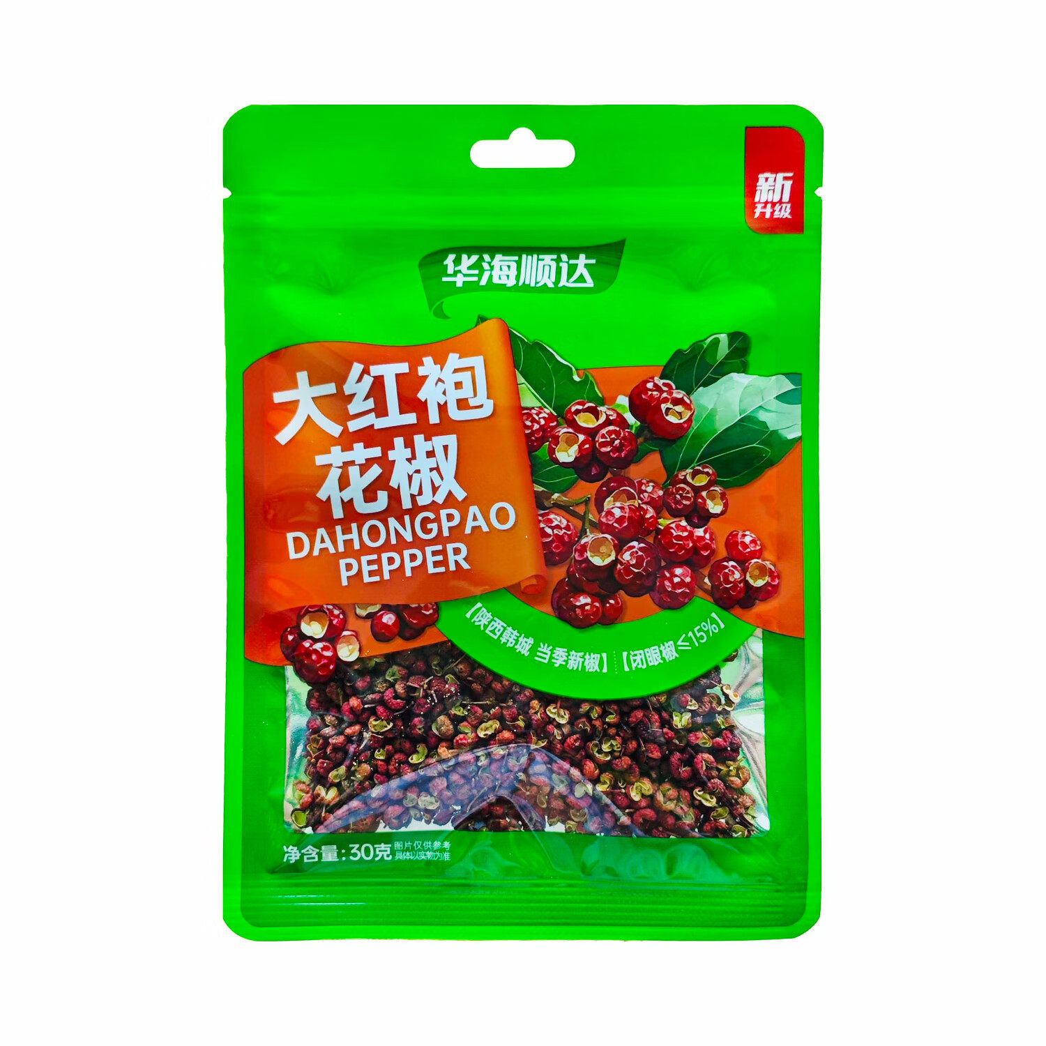 华海顺达 大红袍花椒30g/袋 新鲜干花椒粒食用香料卤料调料家用